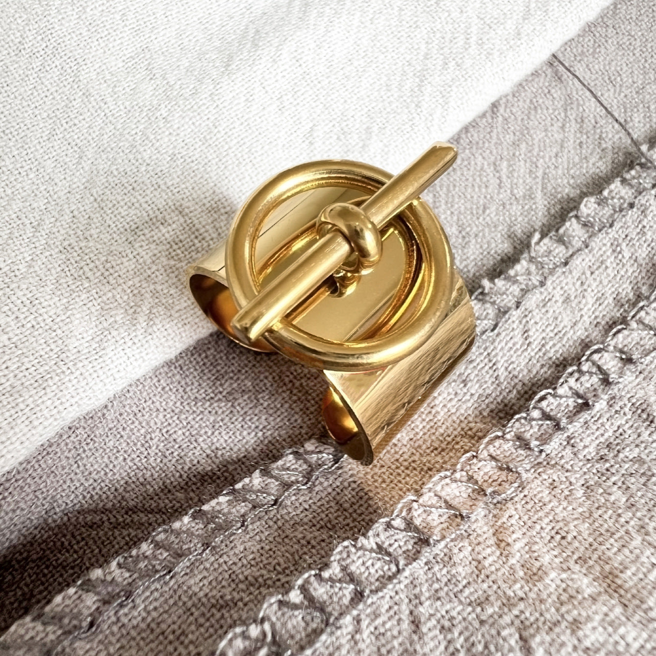 14K Gold Adjustable Couple Rings for Women