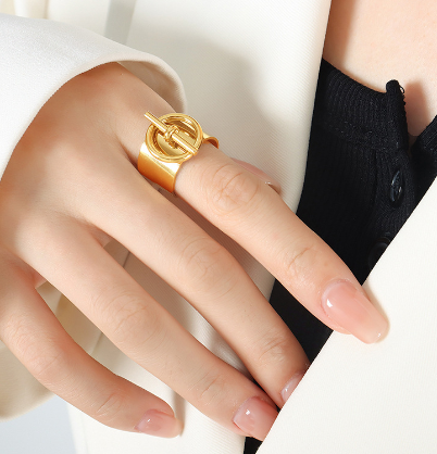 14K Gold Adjustable Couple Rings for Women